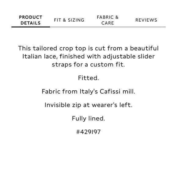 NWT Banana Republic Vina Crop Top Black, 8 - Picture 4 of 5